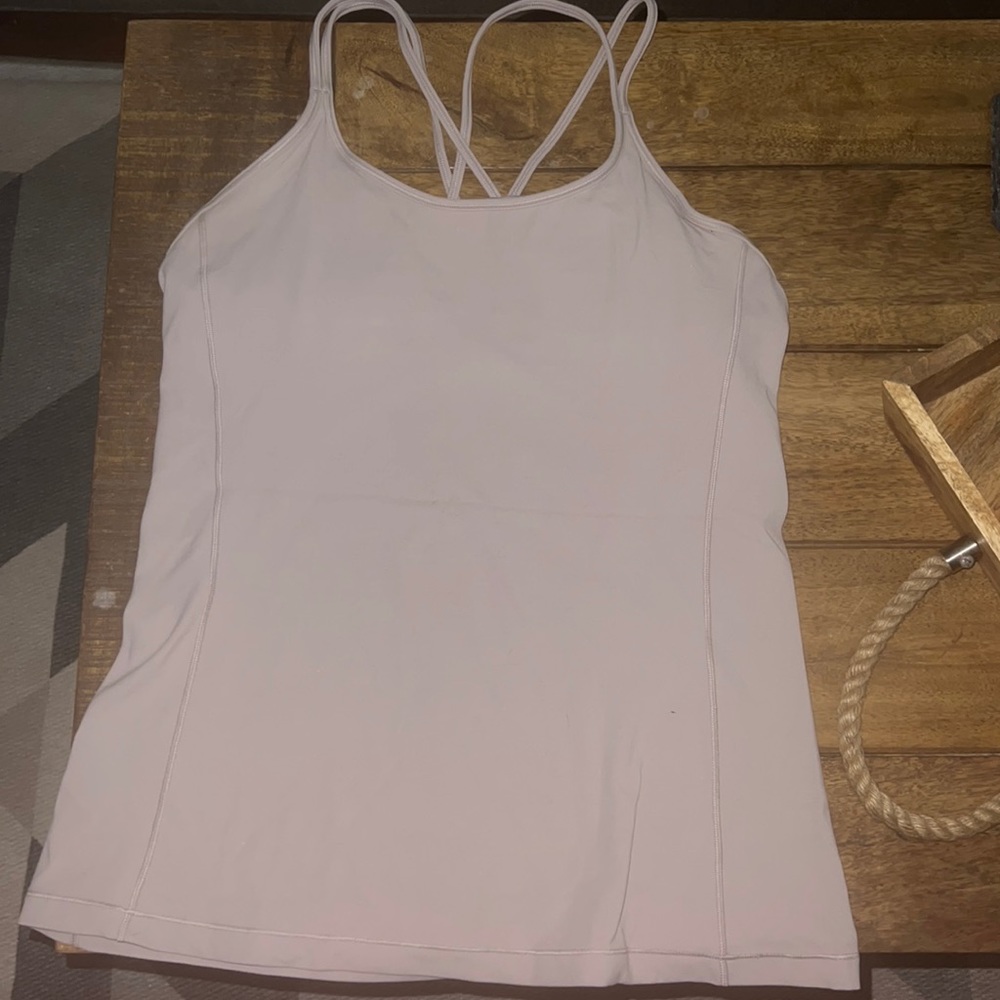Strappy tank top, nulu, super buttery soft, chrome